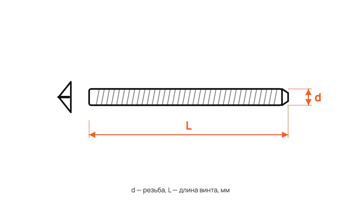 Винт DIN 7420