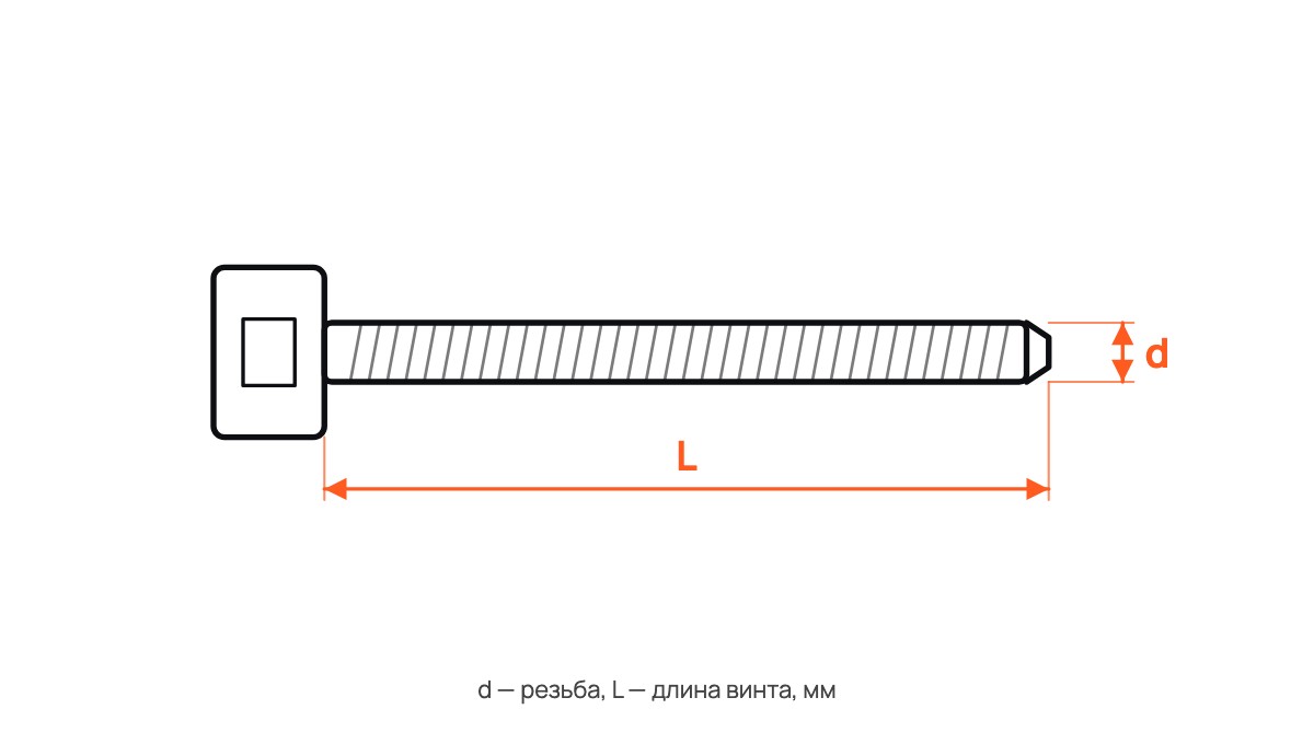 Винт DIN 912