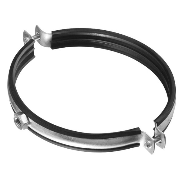 Хомуты для крепления воздуховодов с резиновым профилем