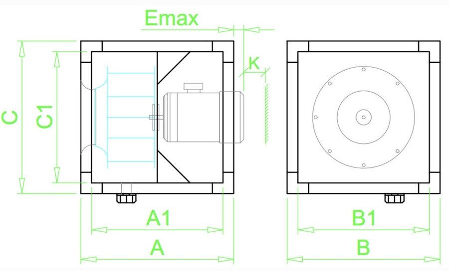 Вентилятор кухонный канальный ФРЕШ-КУБ 56-4D.7,5 Ванвент