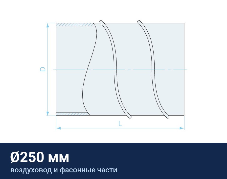 Воздуховод Ø250 мм