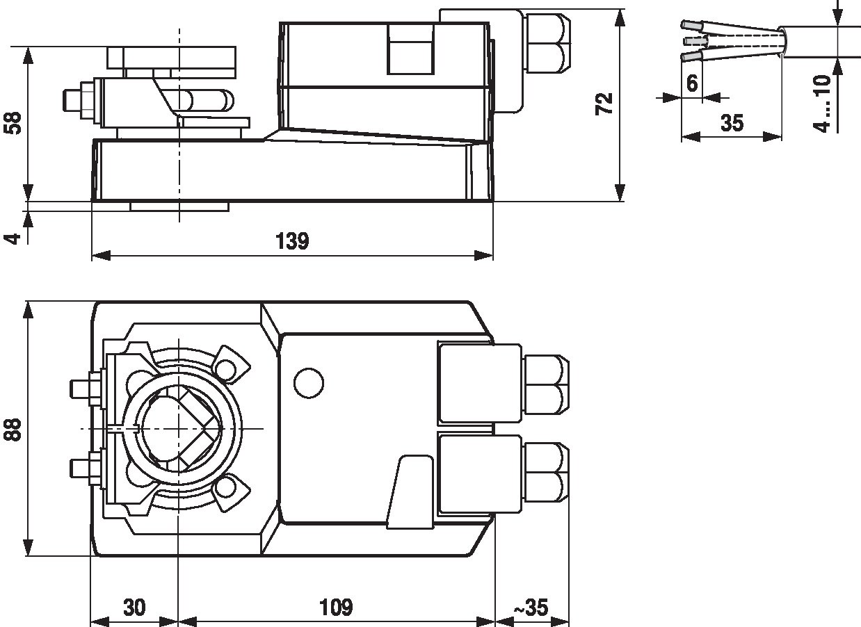 Электропривод Belimo SM24A-S-TP (20 Н·м)