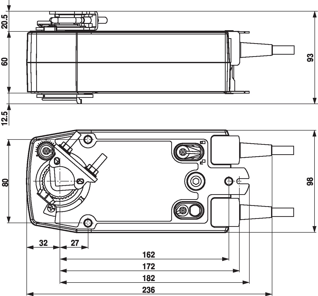 Электропривод Belimo NF24A-SR-S2 (10 Н·м)
