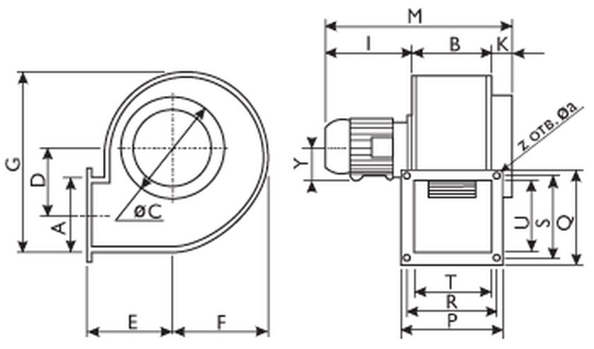 Центробежные взрывозащищенные вентиляторы CS 310 Ex-ATEX - CS 340 Ex-ATEX