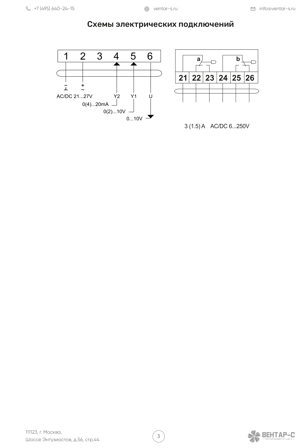 Электропривод AIRS SM24-SR-S