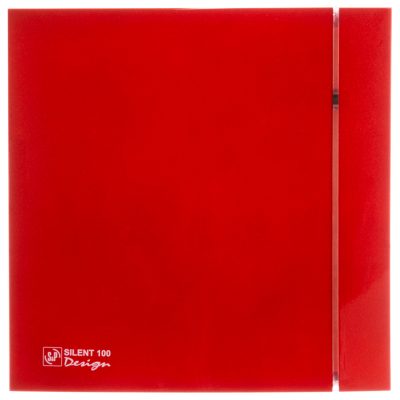 Накладной вентилятор Soler Palau SILENT-100 CRZ RED DESIGN 4C