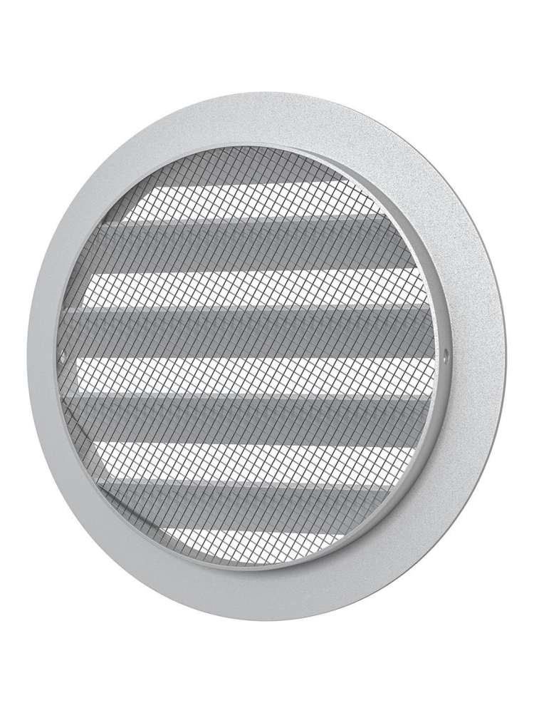 Решетка вентиляционная РКМ фланец D100 сетка D125 алюминий ERA STREETLINE