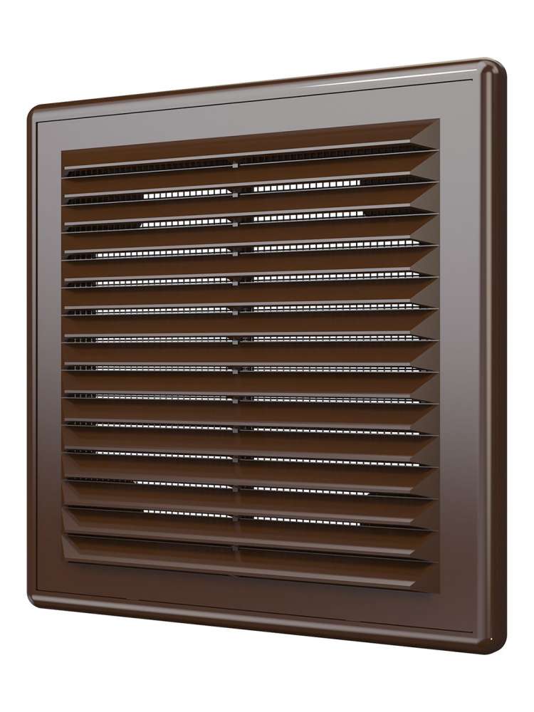 Решетка вентиляционная Р сетка разъемная 150х150 пластик Brown ERA