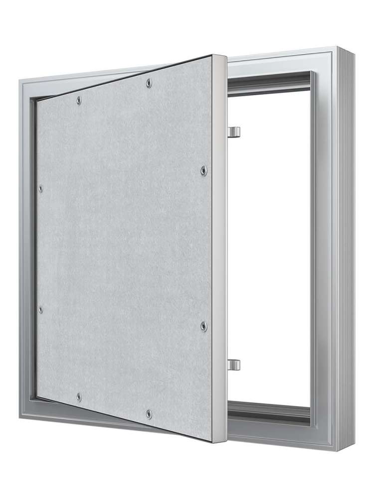 Люк ревизионный D C ERAmo Comfort 400х600 скрытый монтаж усиленная петля алюминий EVECS