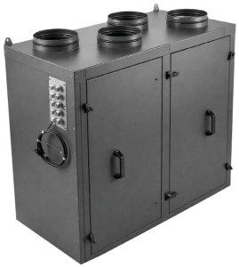 Приточно-вытяжная установка с роторным рекуператором RWN-RR-1000(50c)-ЕС-НЕ1,8-Vertical(N)