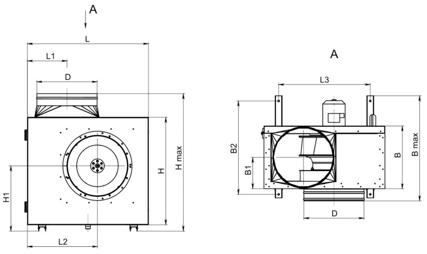Вентилятор кухонный вытяжной Supervent KF-S 500 4D