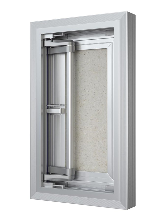 Люк ревизионный D Ceramo Comfort 300х500 скрытый монтаж усил.петля алюминий EVECS