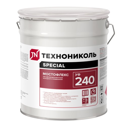 Лак двухкомпонентный холодного применения МОСТОФЛЕКС УФ №240