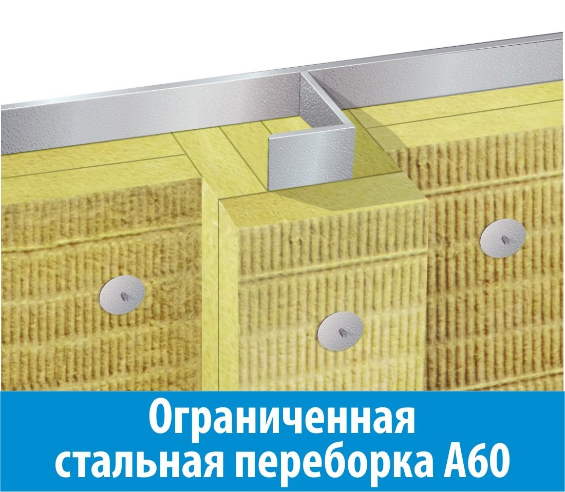 Ограниченная стальная переборка А60 ТИЗОЛ