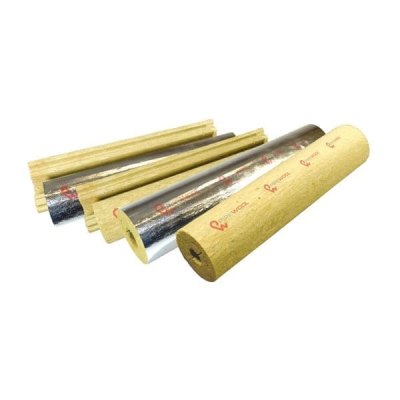 Цилиндры теплоизоляционные PIPEWOOL 80 из минеральной ваты, Ø18–1020 мм, толщина 20–100 мм