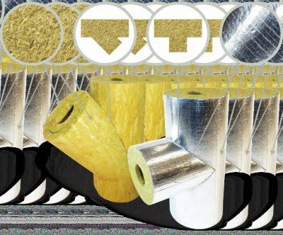 Тройники теплоизоляционные PIPEWOOL 100 Alu, кашированные алюминиевой фольгой, Ø21–1020 мм
