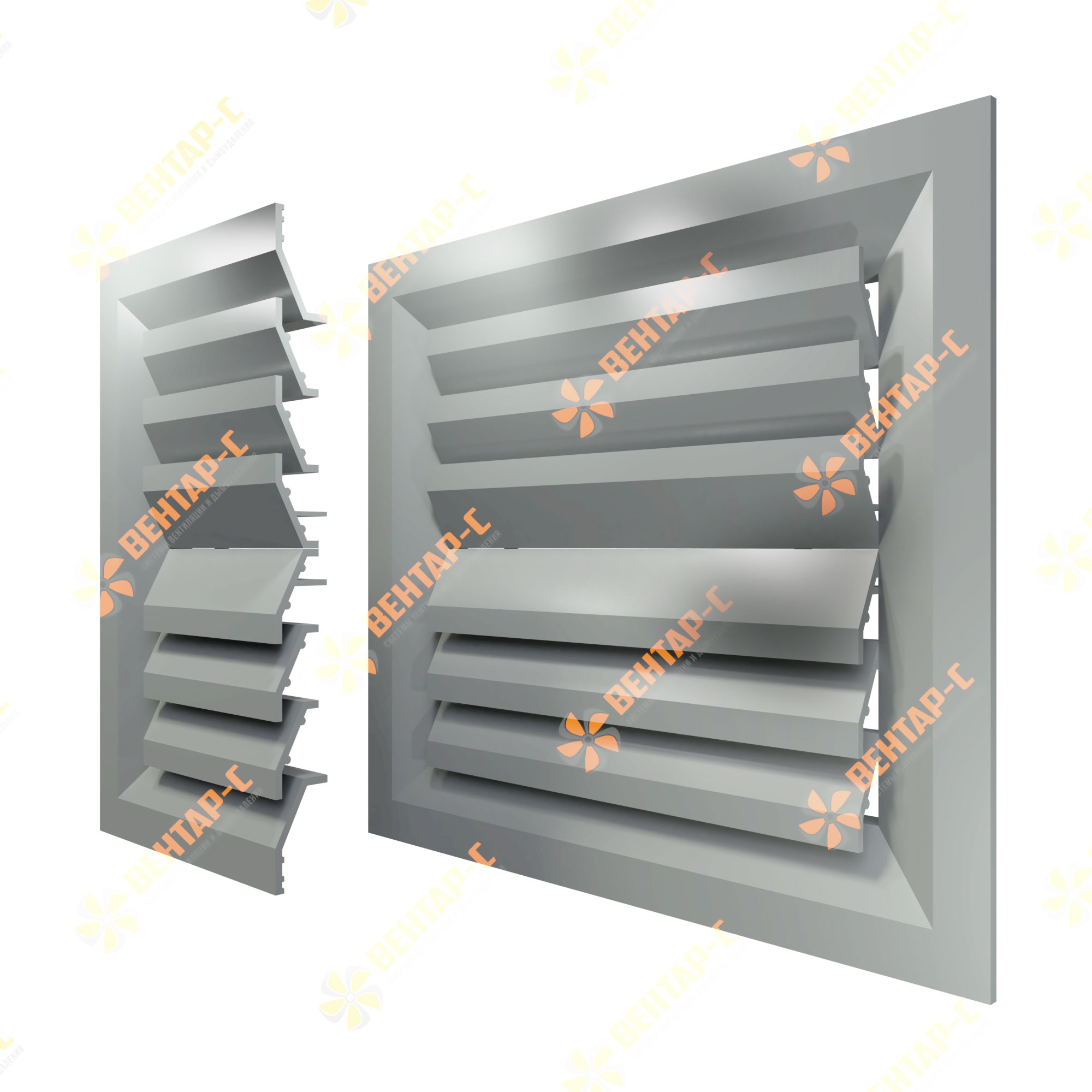Потолочная вентиляционная решетка 2РП - ООО ТД ВЕНТАР-С - все для ...