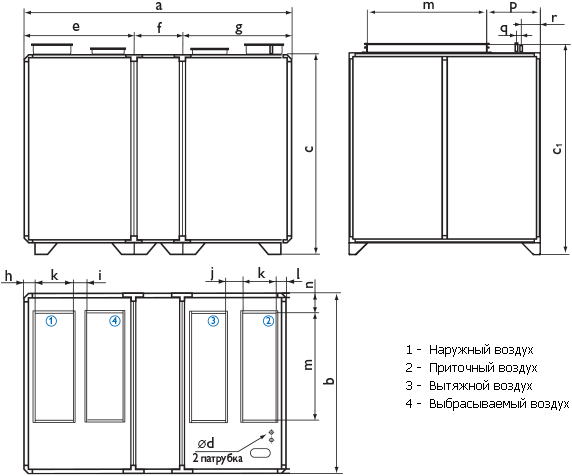 Приточно-вытяжные установки HERU 1600 T