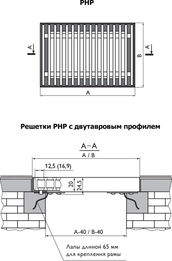 Напольные рулонные решетки РНР