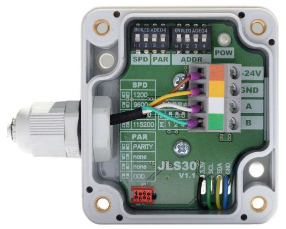 JLS30HW - Накладной датчик температуры и влажности (Modbus RTU)