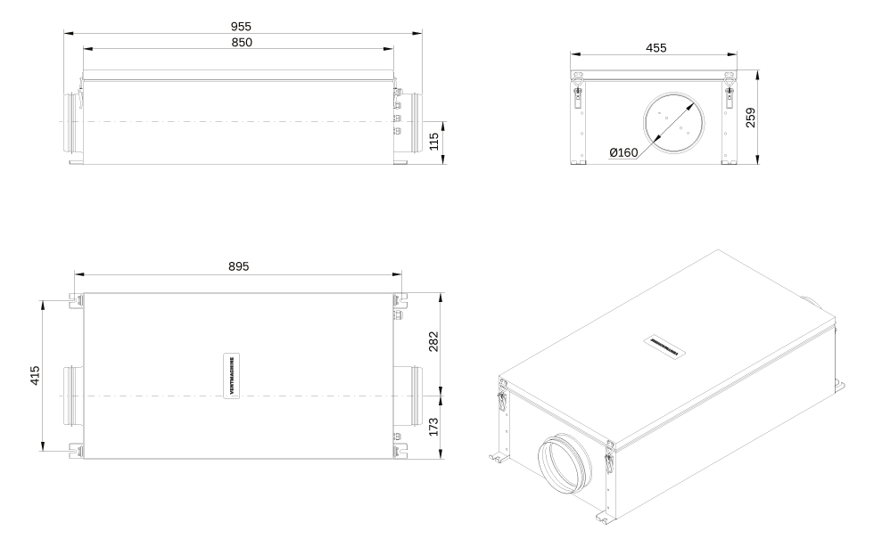 Приточные установки Colibri 650 Zentec