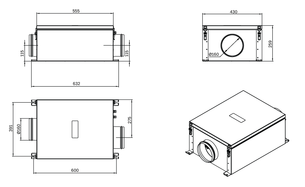 Вытяжная установка Colibri EV650