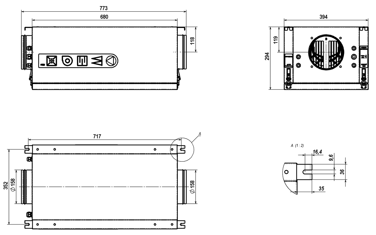 Приточные установки Colibri 500 GTC