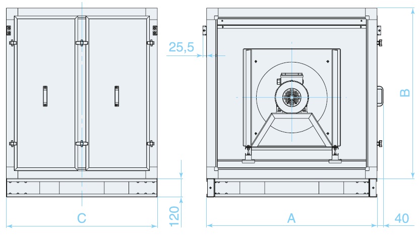Секция вентиляторов Секция вентиляторов