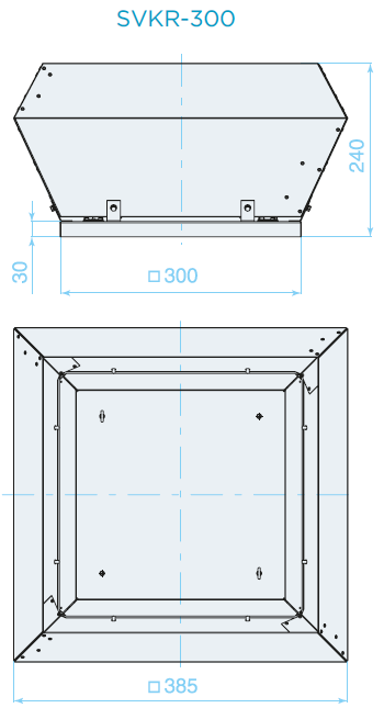 Крышные вентиляторы SVKR-300/400/560