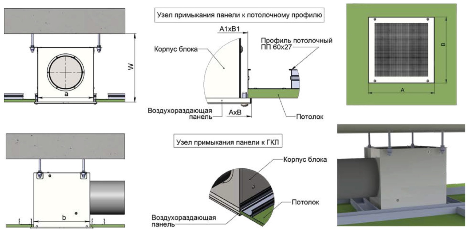 Круглый воздухораспределитель с регулируемыми ячейками ЯКВР