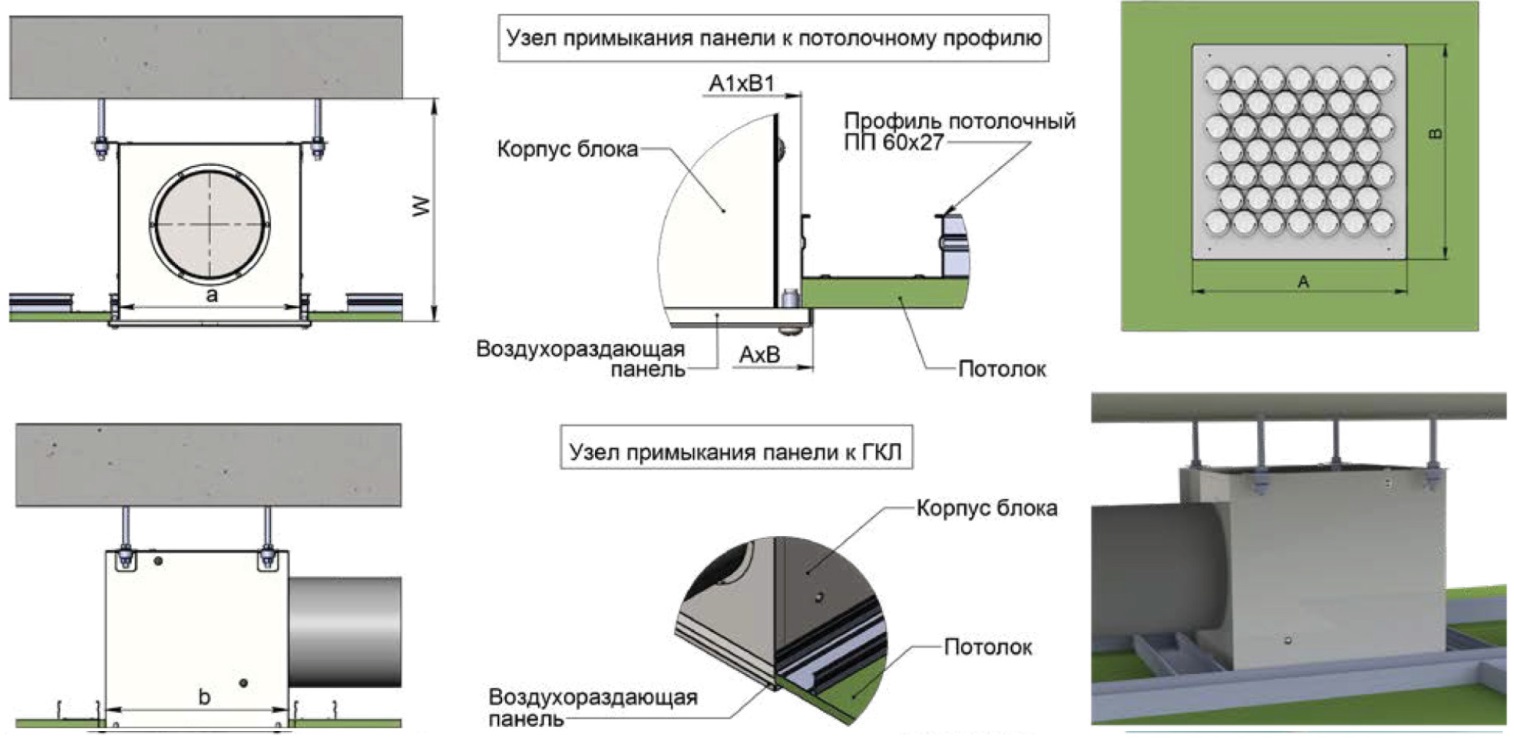 Круглый воздухораспределитель с регулируемыми ячейками ЯКВР