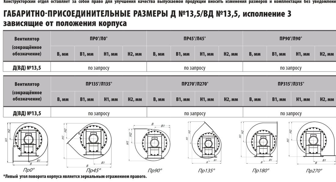 Д №13,5/ВД №13,5, исп. 3