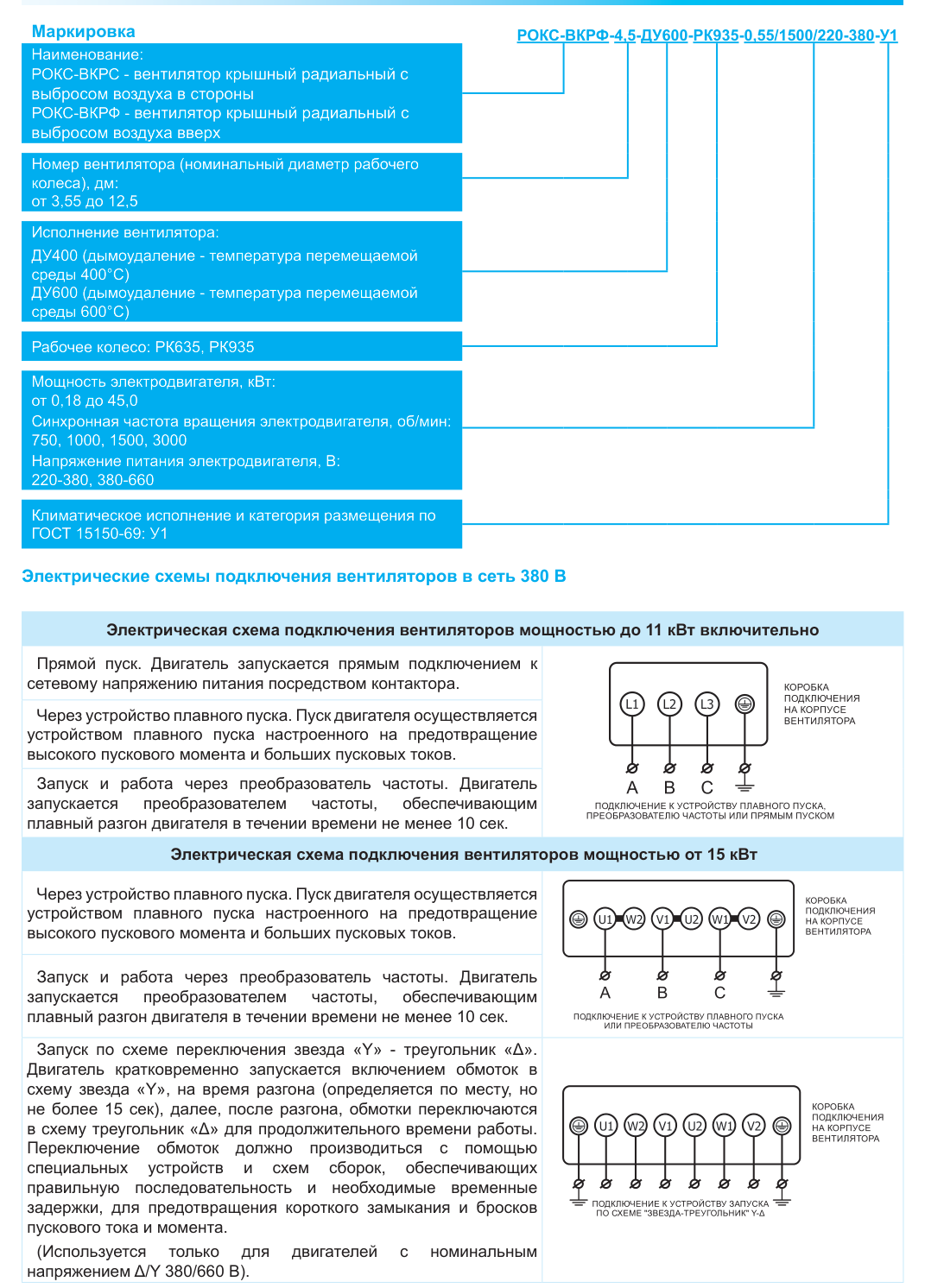 Схемы электрического подключения РОКС-ВКРФ