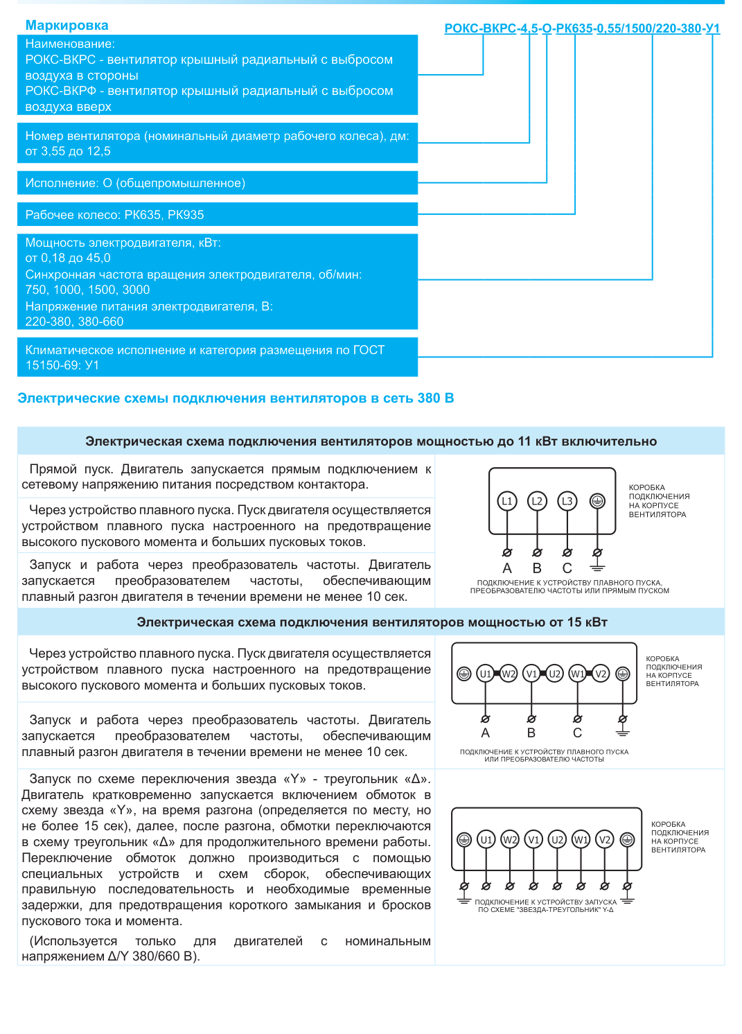 Схемы электрического подключения РОКС-ВКРС