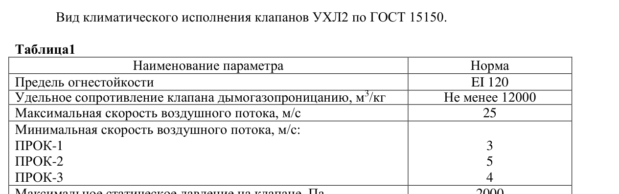 Габаритный чертёж — Клапан противопожарный обратный ПРОК