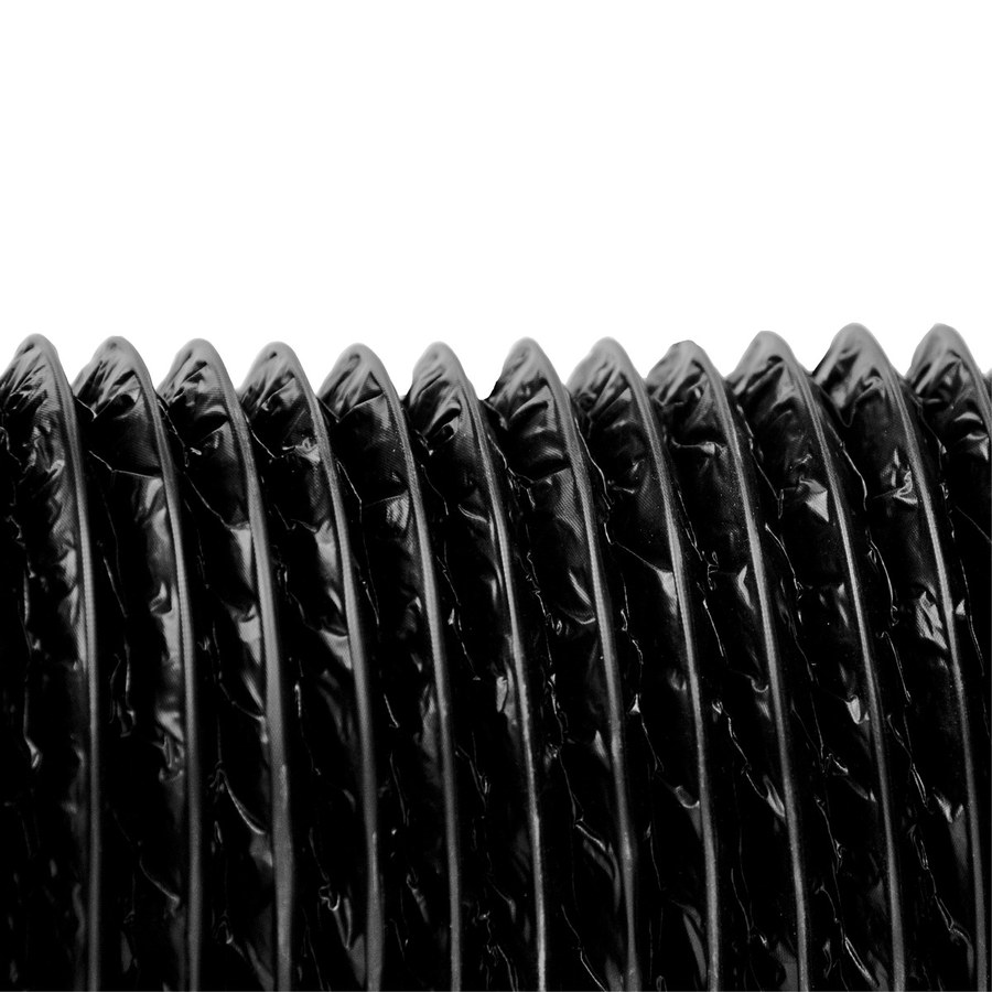 Фактура чёрной стенки воздуховода — Воздуховод гибкий AFS HYDROPONIC COMBIAFS S BLACK (206/10м)